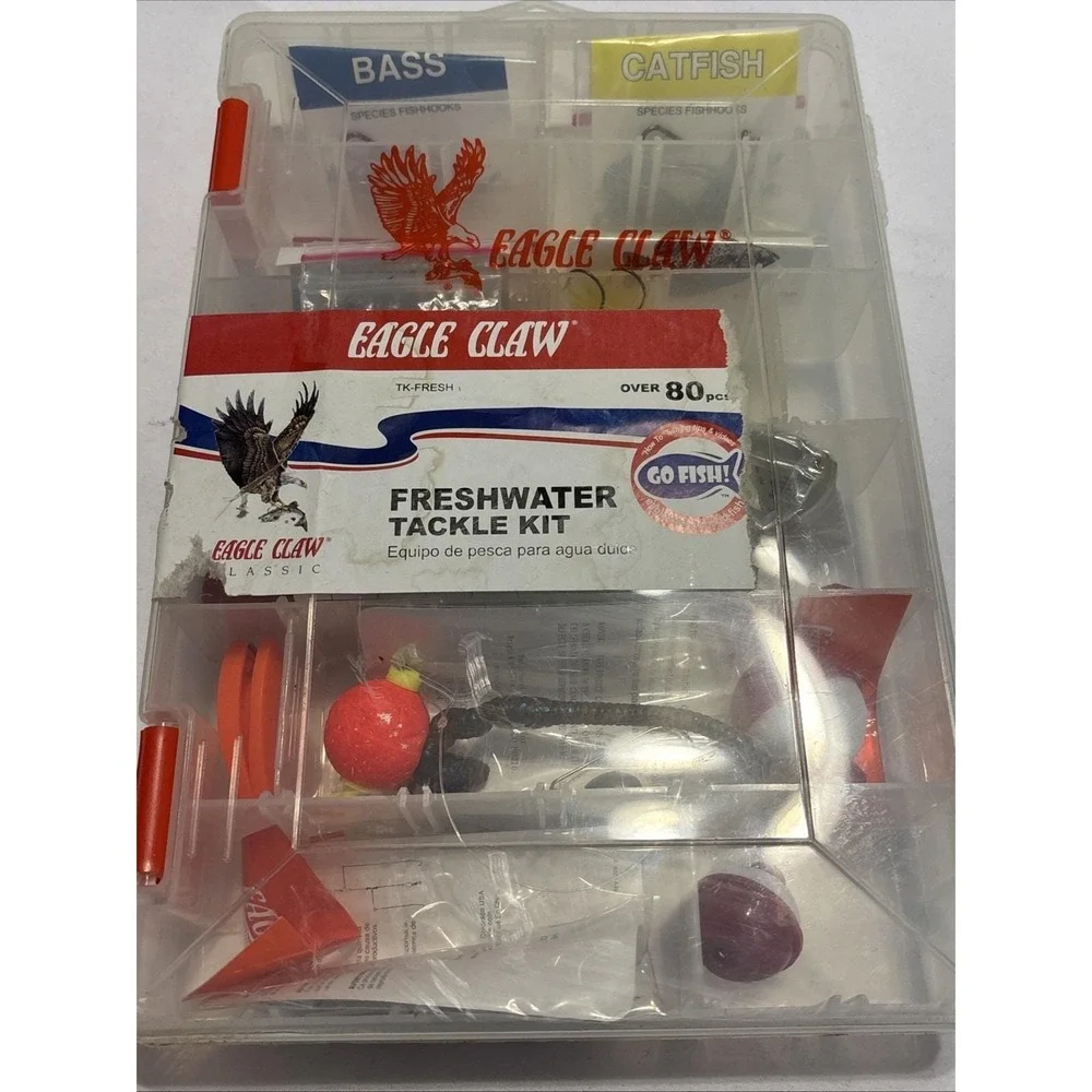 Vintage Eagle Claw Vintage Freshwater Tackle Kit 35+ Years Old